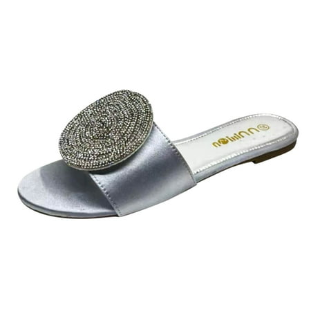 

Womens House Slippers Women S Summer Flat African Sandals Outwearing Rhinestone Sandals And Slippers