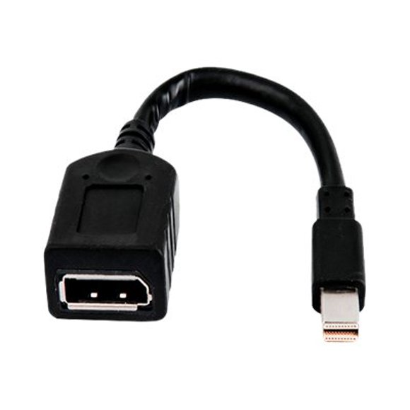 4XEM - DisplayPort adapter - DisplayPort (F) to Mini DisplayPort (M) - 6 in - black