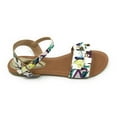 thumbnail image 3 of Victoria K Women's Printed Floral Ruffels Sandals, 3 of 5