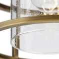 thumbnail image 5 of Progress Lighting Burgess 1-Light Flush Mount, Aged Bronze, Seeded Glass, 5 of 9