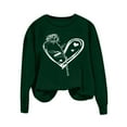 thumbnail image 4 of RKSTN Valentine's Day Sweatshirts for Women Oversized Crewneck Valentines Heart Graphic Print Sweatshirt Womens Casual Plus Size Round Neck Loose Comfy Sweatshirt Fall Spring Clothes Valentine Gift, 4 of 6