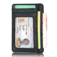 thumbnail image 2 of ZHICHUN Mens PU Leather Slim Wallet RFID Blocking Credit Card Holder Pocket ID Money Organizer, 2 of 4