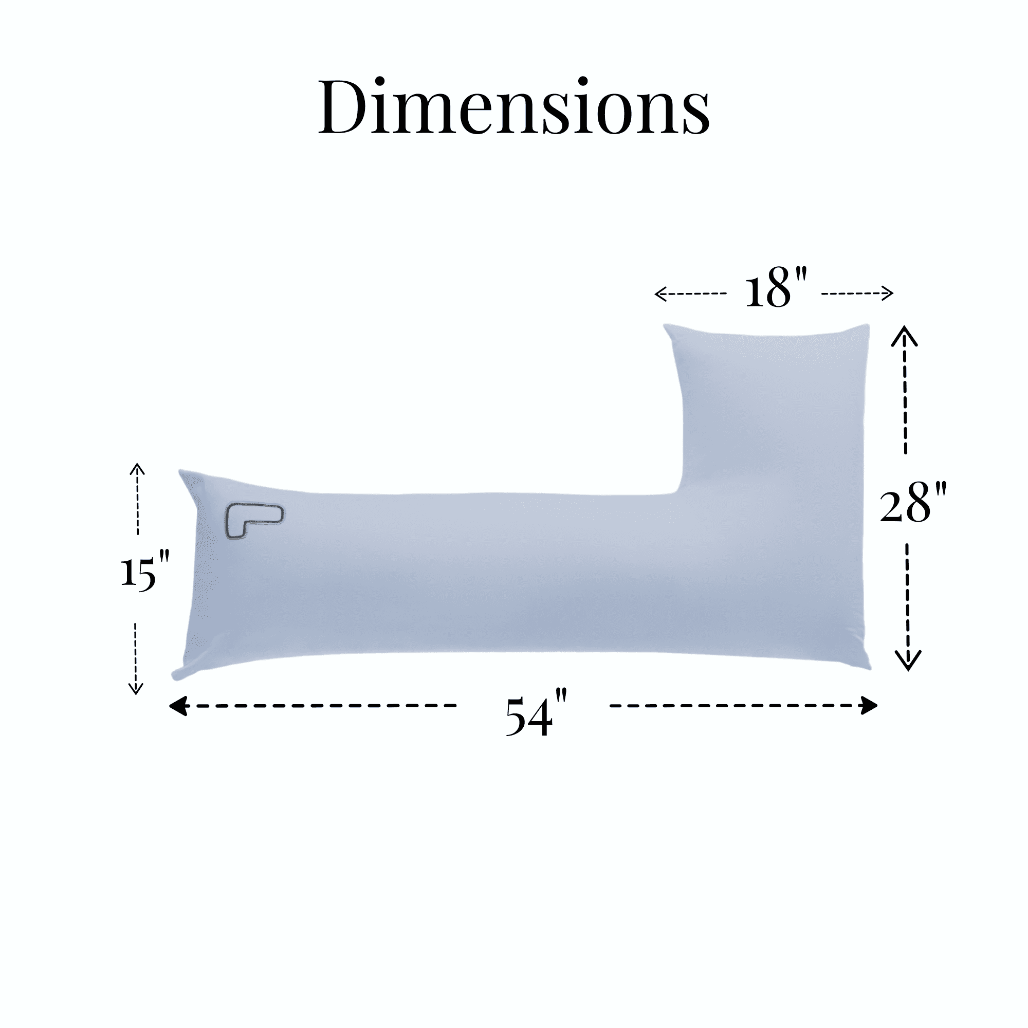 snuggL Body Pillow for Side Sleeper and Pregnancy, L Shaped for Knee, Back and Hip Support