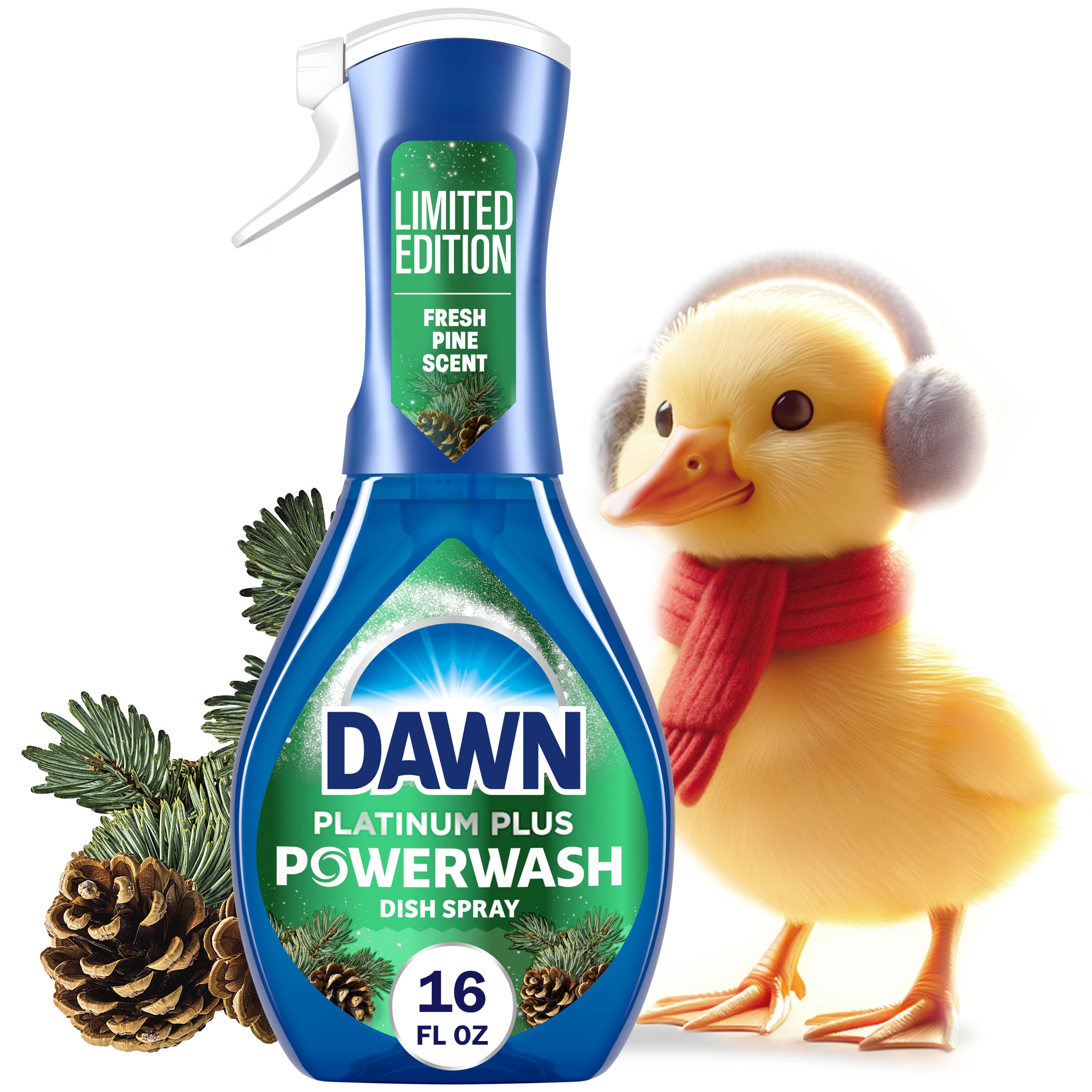 Dawn Powerwash Spray, Dish Soap, Dishwashing Liquid, Pumpkin Spice, Cranberry, Fresh Pine, 3 Starter Kits, 16 fl oz