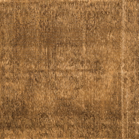Ahgly Company Indoor Square Persian Orange Traditional Area Rugs, 6' Square