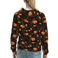 thumbnail image 7 of Wukai Halloween With Pumpkins Print Womens Hoodies Fleece Sweatshirts Long Sleeve Sweaters Pullover Fall Outfits Winter Clothes-Large, 7 of 7