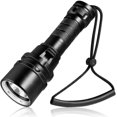 thumbnail image 1 of Diving Torch, Scuba Diving Light Rechargeable, Underwater Flashlight Dive Torch, 2000 Lume, 1 of 5