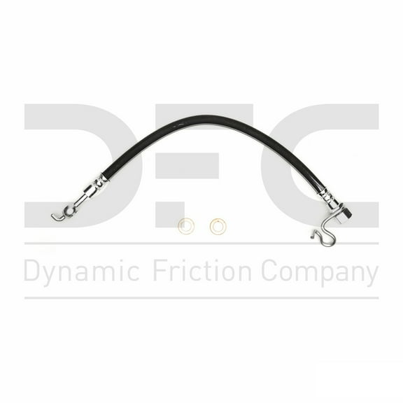 Rear Lower Left Dynamic Friction Company Brake Line Hose 350-54668 For 2012-2014 Ford F-150