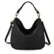 thumbnail image 1 of Bolso de mano Montana West Hobo de piel vegana ajustable negro, 1 of 5