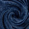 thumbnail image 5 of Plush Textured Waffle Knit 60”L x 50”W Lightweight Reversible Microfiber Sherpa Throw Blanket for Adults, Kids, Pets, Beds, Couches and Loveseats in Navy Blue, 5 of 9