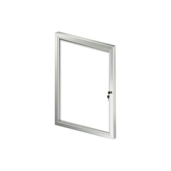 Small Enclosed Magnetic Message Board w/ Lock & Key