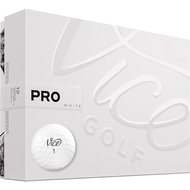 Pelotas de golf Vice Pro White para golfistas avanzados