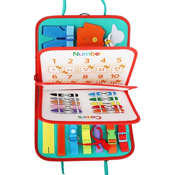 Vogacara Busy Board Learning Fine Motor Board Sensory Skills for Kids Juguetes