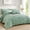 Green, variant on Lavender Comforter Set 7 count,Pinch Pleat Bed in a Bag with Sheets,Puffy Down Alternative Bed Comforter,Soft Microfiber Lightweight Comforter