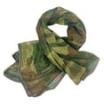thumbnail image 2 of DYNWAVECA Netting Mesh Scarf Sports Lightweight Neckerchief Scarves Hunting Scarf broadleaf forest, 2 of 9