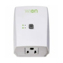 WiOn 50050 Indoor WiFi Plug With 1 Grounded Outlet, White