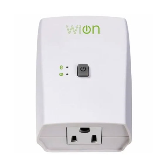 Open Box WiOn 50050 Indoor WiFi Plug With 1 Grounded Outlet, White