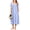 Blue Birds, variant on Long Nightgown for Women Short Sleeve Sleepwear Plus Size Loungewear Mumu Dress Lounge Dress with Pockets