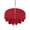 Red, variant on Outdoor Tablecloths with Umbrella Hole & Zipper, Pure Red Round Tablecloths 60 Inch, Simple Solid Color Waterproof Table Cloth, Patio/Pool/Picnic Table Covers
