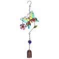 thumbnail image 1 of 1Pc Iron Art Wind Chime Flower Design Wind-bell Home Hanging Ornament, 1 of 8