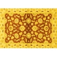 thumbnail image 1 of Ahgly Company Indoor Rectangle Oriental Yellow Traditional Area Rugs, 2' x 4', 1 of 4
