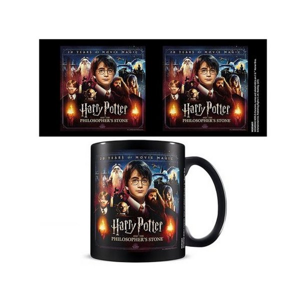 Harry Potter - Taza 20 Years Of Movie Magic (Negro, Multicolor)