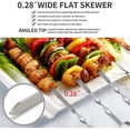 thumbnail image 2 of 10 Metal Barbecue Skewers, 36cm (14 Inches), 2 of 5