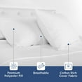 thumbnail image 5 of Martex 2-Pack Down Alternative White Bed Pillows, Standard, 5 of 7