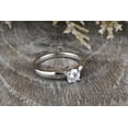 thumbnail image 2 of Eclet Jewels 2.1 Ct Round Brilliant Cut Diamond Ring - 14K White Gold Plated Ring - Solitaire Engagement Diamond Ring for Her - Daily Wear Diamond Ring - Forever Diamond Ring for Women's, 2 of 10