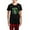 With Red Plaid Pant, variant on CafePress - Irishwolfpeace2 - Women's Short Sleeve Print T-Shirt and Pants Dark Cotton Pajama Set