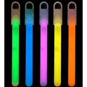 Lumistick 6" Glow Sticks, Assorted Colors, 50 ct
