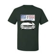 thumbnail image 2 of Wild Bobby, Ford Mustang Country USA 1964 Vintage American License Plate, Cars and Trucks, Men Graphic Tee, Forest Green, 4X-Large, 2 of 4