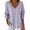 Purple, variant on CHGBMOK Women V Neck Shirts 3/4 Sleeve Loose Summer Tops Tunic Checkered Casual T-Shirt