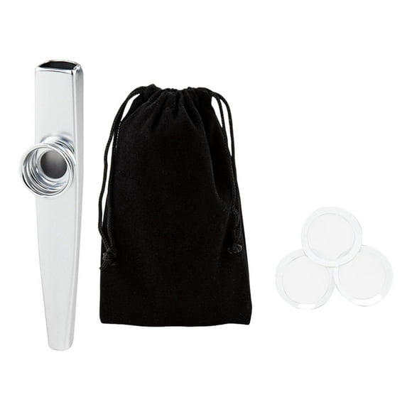 Juguete musical de flauta Kazoo, regalo educativo, acompañamiento musical, regalo ligero. plata