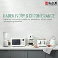thumbnail image 5 of Haden Stainless 1.75 Liter Glass Jug 700W Motor Power Blender, Ivory/Chrome, 5 of 12