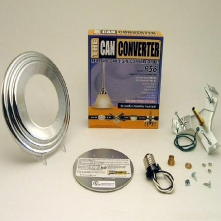Medallion 2.5 Inch Silver Medallion - Can Converter R56-RMB-CHR 5 inch & 6 inch Recessed Can Light Converter Kit with Polished Chrome Medallion