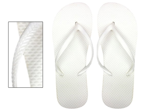 DD - Women's White Flip Flops Case Pack 