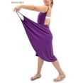 thumbnail image 4 of BadPiggies Women's Sexy Sling Bikini Cover Up Swimsuit Backless Wrap Spaghetti Strap Long Dress Beach Bath Skirt (M, Purple), 4 of 6