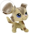 thumbnail image 2 of 2pcs Custom-Made Flocked Animal Figure Fuzzy Collie Great Dane Dachshund Cocker Spaniel Dog Short Hair cat Old Pet Shop Toy Birthday Party Favor (#675 and #2291), 2 of 7