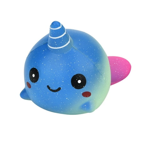 Exquisite Fun Big Whale Scented Squishy Charm Slow Rising 12cm Simulation Toy