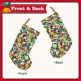 thumbnail image 2 of Lsque Vegan1 Pattern 18 Inch Christmas Stockings, Festive Holiday Stocking for Christmas Decorations Holiday Decor, 2 of 8