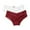 Red, variant on Kmdttou Period Underwear for Women Sexy Lace High Cut Panties Comfort Bikini Panty Stretch Underpants Breathable Ladies Briefs (Regular & Plus Size) Beige-L