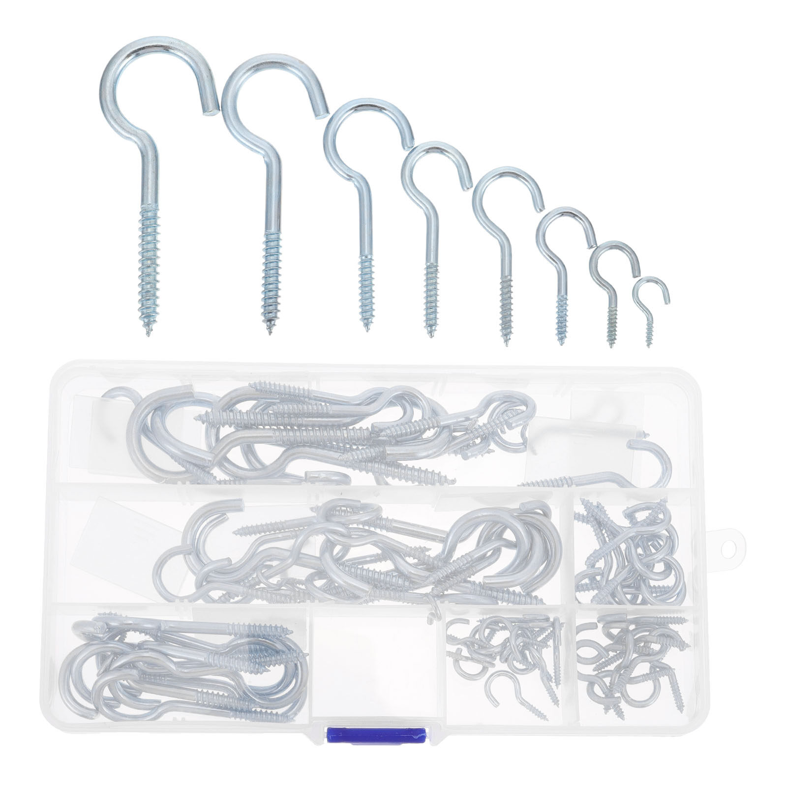 80pcs Heavy Duty Large Screw Hook Ceiling Screw Hook Cup Hook