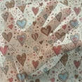 thumbnail image 3 of Valentines Tulle Curtains with Rod Pocket, Hand Drawn Dotted Background with Valentines Day Themed Colorful Heart Shapes, Sheer Drape for Wedding Party 2 Panels, 7 Sizes, Multicolor, by Ambesonne, 3 of 3