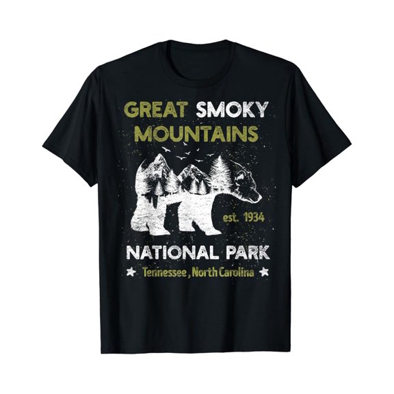 Great Smoky Mountains Us National Park Camping Hiking Tee Men Shirt Unisex S-5XL Hot Trending Shirt, Vintage Birthday Gift