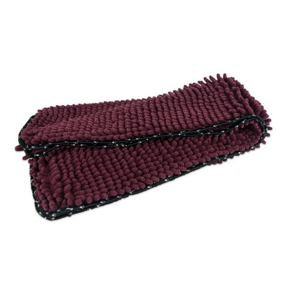 Design Imports CAMZ36561 Pet Microfiber Chenille Dry Towel&#44; Cranberry