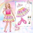 thumbnail image 2 of Set de disfraz de princesa con zapatos, joyas para niños de 3 a 6 años, 2 of 8
