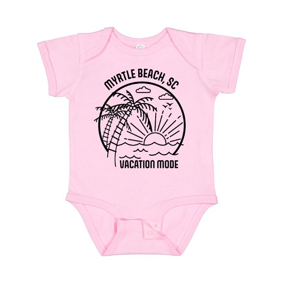 Inktastic Summer Vacation Mode Myrtle Beach South Carolina Boys or Girls Baby Bodysuit