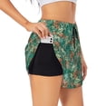 thumbnail image 3 of Lsque Autumn Maple Leaves 1 Printed Women's Running Shorts with Liner Pockets,Elastic Quick Dry Workout Athletic Gym Yoga Shorts,Womens High Waist Shorts-X-Large, 3 of 9
