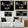 thumbnail image 4 of Designart "The Hunter'S Power Of The Bold Eagle IV" Animals Eagle Floater Framed Canvas Prints, 4 of 5